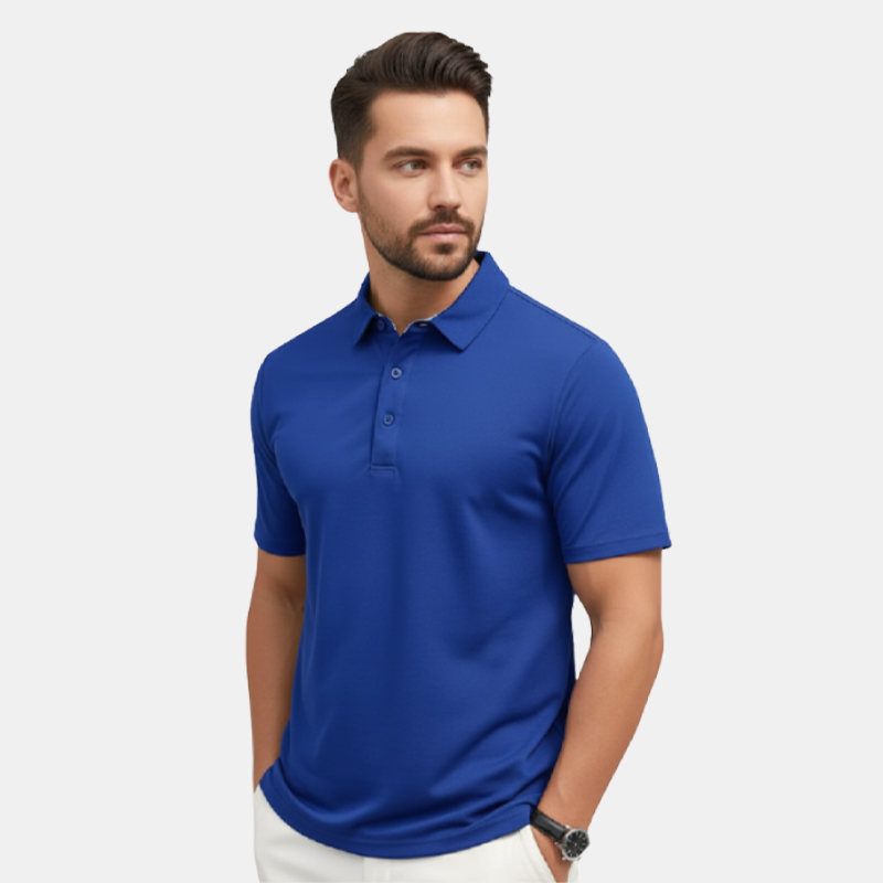 Men's Solid Color Polo Shirt